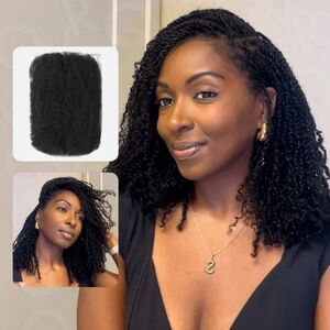Natural Black Afro Kinky Hair Extensions For Braiding Dreadlock Human Hair 50g